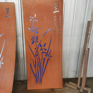 锈钢板园林景观灯箱